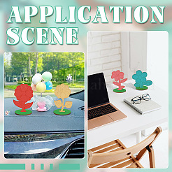 20Pcs 4 Styles Flower Unfinished Wood Display Decorations for DIY Painting Decoration Crafts&nbsp;DJEW-TA0001-38