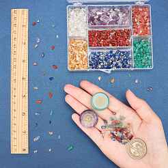 Chakra Themed Natural & Synthetic Mixed Gemstone Beads&nbsp;G-WH0007-07