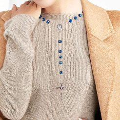 ジュエリーセット  電気メッキガラスロザリオビーズのブレスレットとネックレス  合金十字架クロスペンダントとジュエリー厚紙箱  イースターのために  アンティークシルバー  7-1/8インチ（18cm）  1個/箱  27インチ（69cm）  1個/箱&nbsp;SJEW-PH0001-05