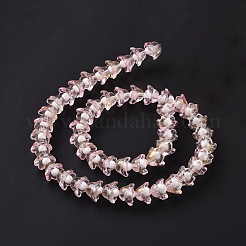 Transparent Glass Beads Strands&nbsp;LAMP-H061-01D-03