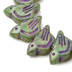 Painted Glass Beads Strands&nbsp;GLAA-Z021-19I