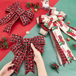 3Pcs 2 Style Ployester Bowknot Display Decoration&nbsp;DIY-CA0004-33