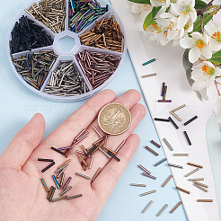 623Pcs 7 Style Glass Bugle Beads&nbsp;SEED-PH0002-12