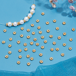 200Pcs Alloy Flower Spacer Beads&nbsp;FIND-LP0001-01