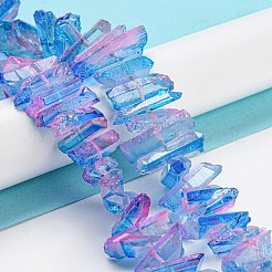 Natural Dyed Quartz Beads Strands&nbsp;G-G791-14H