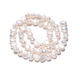 Natural Cultured Freshwater Pearl Beads Strands&nbsp;PEAR-N014-06F-01