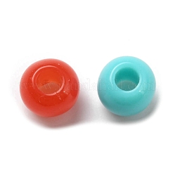 アクリルビーズ  ラウンド  ミックスカラー  4x3mm  穴：1.6mm  約645個/20g&nbsp;X-OACR-R261-08