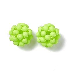 Handmade Plastic Woven Beads&nbsp;KY-P015-04F