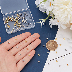 100Pcs 2 Colors Brass Crimp Beads&nbsp;FIND-UN0004-33