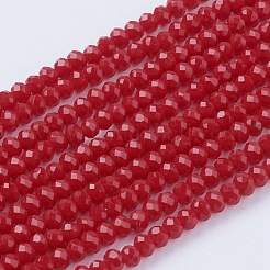 Imitation Jade Glass Beads Strands&nbsp;GLAA-G045-A