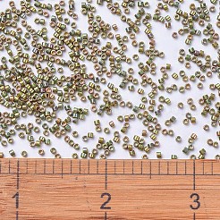MIYUKIデリカビーズ  シリンダー  日本製シードビーズ  11/0  (db0508) 24kt グリーン ゴールド アイリス  1.3x1.6mm  穴：0.8mm  約20000個/袋  100 G /袋&nbsp;SEED-J020-DB0508