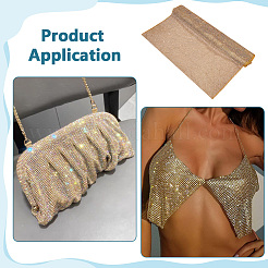 Aluminum Rhinestone Mesh Beaded Trim&nbsp;DIY-WH0750-412B