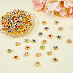 300 個のプラスチックカボション  花  ミックスカラー  11x12x4.5mm&nbsp;FIND-HS0002-25