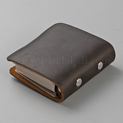 革製ノート  旅行記  クラフト紙で  長方形  ココナッツブラウン  95x95x31.5mm&nbsp;AJEW-WH20009-21B-02