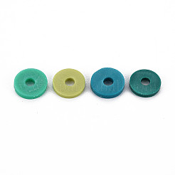 Handmade Polymer Clay Beads Strands&nbsp;CLAY-R089-8mm-T016