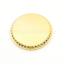 PVC模造ベーキングパン  ラウンド  ゴールド  46x5.5mm  内径：39mm&nbsp;DIY-WH0190-05