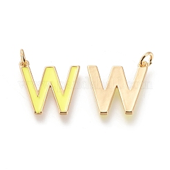 Brass Enamel Pendants&nbsp;KK-R139-02W