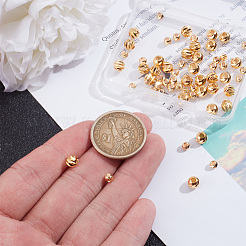 60Pcs 2 Style Brass Beads&nbsp;KK-GO0001-07