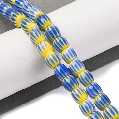 Handmade Lampwork Chevron Beads Strands&nbsp;LAMP-K041-01A-04