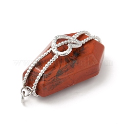 Natural Red Jasper Pendants&nbsp;G-G870-09P-03