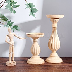 Medium-density fibreboard Candlestick Holder&nbsp;AJEW-OC0001-88