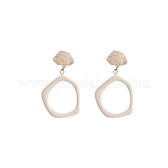Nuggets Acrylic Dangle Stud Earrings&nbsp;FS-WG43444-01