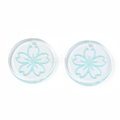 Transparent Resin Pendants&nbsp;RESI-N030-004B