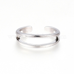 Brass Cuff Toe Rings&nbsp;RJEW-G100-05P