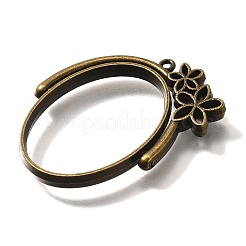 Alloy Open Back Bezel Pendants&nbsp;PALLOY-I223-14AB