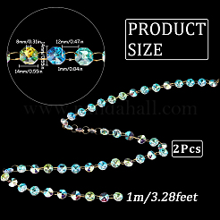 2M Glass Hanging Crystal Beads&nbsp;HJEW-SP0001-03