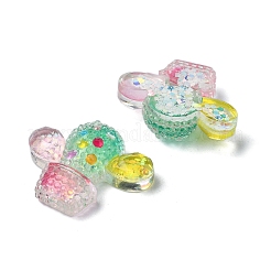 Transparent Epoxy Resin Decoden Cabochons&nbsp;CRES-I030-08A