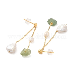 Sterling Silver Stud Earrings&nbsp;EJEW-K273-33G