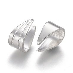 304ステンレススチールスナップオンベイル  銀  8x6x1.5~4.5mm  内径：5.5x5mm&nbsp;STAS-P249-07S