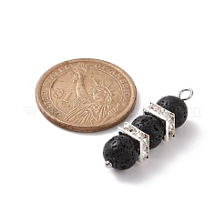 Natural Lava Rock Pendants&nbsp;PALLOY-JF01960