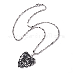 201 Stainless Steel Pendant Necklaces&nbsp;NJEW-K253-25P
