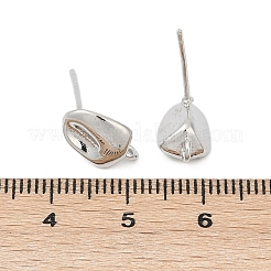 Brass Stud Earring Findings&nbsp;LS-KK-Z099-03P