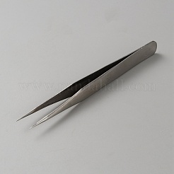 変色しない201ステンレススチール製エルボピンセット  ステンレス鋼色  12.3x1.05x0.15~1.7cm&nbsp;TOOL-WH20006-02C