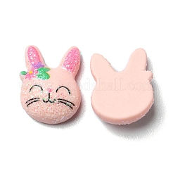 Glitter Opaque Resin Cabochons&nbsp;RESI-E040-01D