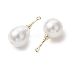2Pcs 2 Styles Shell Pearl Pendants&nbsp;PALLOY-JF05423