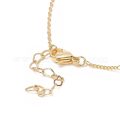 Alloy Enamel Flower & Brass Butterfly Pendant Necklace&nbsp;NJEW-JN04267