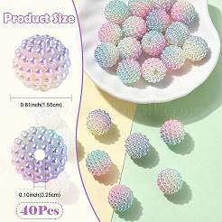 40Pcs Imitation Pearl Acrylic Beads&nbsp;OACR-FS0002-89A-11