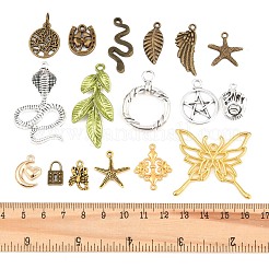 合金のチベット風チャーム  混合形状チャーム  ミックスカラー  10~53x7~39x1.5~6.5mm  穴：1.2~3.5mm&nbsp;FIND-XCP0003-54