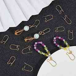 100Pcs Brass Hoop Earring Findings&nbsp;KK-CN0001-38