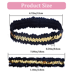 10Pcs Wide Stretch Sparkling Headband&nbsp;MRMJ-GF0001-45D