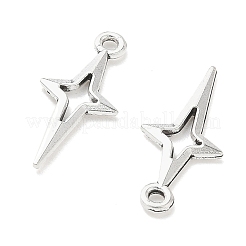 合金のチベット風チャーム  スターのチャーム  アンティークシルバー  23x10x1.5mm  穴：1.6mm&nbsp;PALLOY-A037-01C-AS