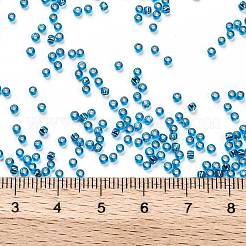 TOHOラウンドシードビーズ  日本製シードビーズ  （23c）ダークアクアマリンシルバーの裏地  11/0  2.2mm  穴：0.8mm  約1110PCS /ボトル  10 G /ボトル&nbsp;SEED-JPTR11-0023C