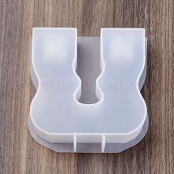 DIY シリコン キャンドル ホルダー金型  燭台金型  ジェッソ樹脂鋳造金型  U字  111x112x36mm  内径：18mm&nbsp;LS-DIY-K073-41A