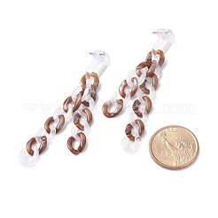 Acrylic Curb Chain Tassel Dangle Stud Earrings for Women&nbsp;EJEW-JE04767