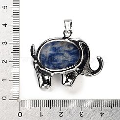 Natural Blue Spot Jasper Pendants&nbsp;G-G112-01P-12