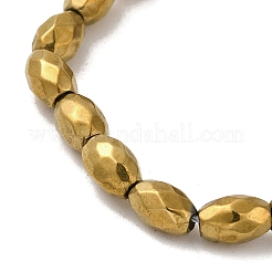 Electroplated Strong Magnetic Synthetic Hematite Beads Strands&nbsp;G-P518-02F